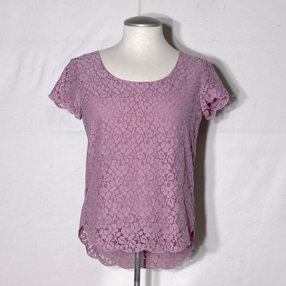 5/$25 Aritzia talula purple lace blouse S - Picture 1 of 13